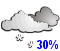 Chance of light snow (30%)